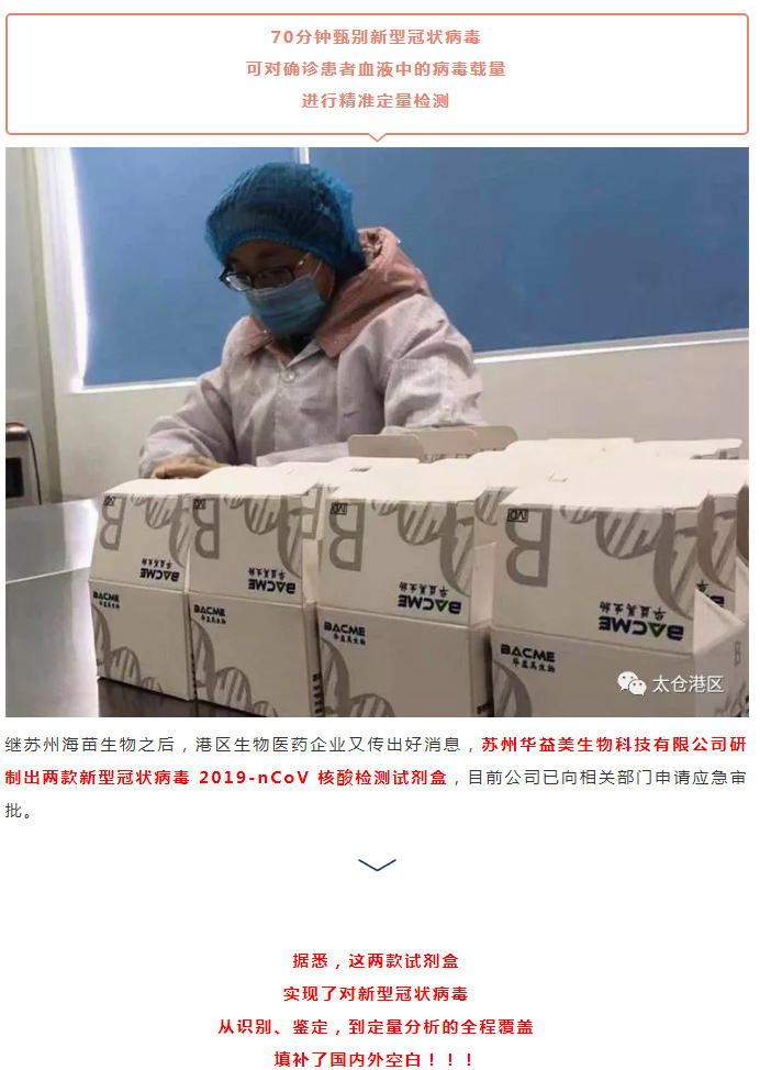【戰(zhàn)“疫”一線】抗擊疫情再發(fā)力！又一家港區(qū)生物醫(yī)藥企業(yè)研制出高性能新冠病毒核酸檢測試劑盒！